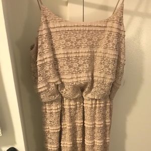 Cynthia Rowley tan maxi dress